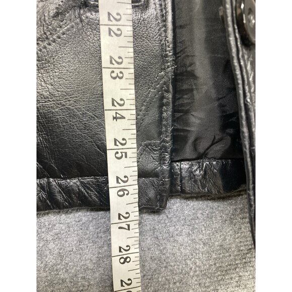 Vintage Cellini Leather Jacket Women’s Size Small Black Long Sleeve Button Up - Picture 8 of 11
